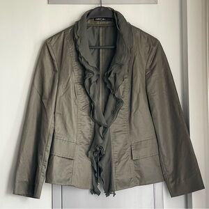 MARC CAIN Olive Green Blazer Jacket